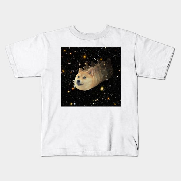 Doge such Hyperdrive Kids T-Shirt by James Mclean